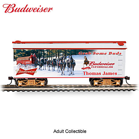 HO-Scale Budweiser Personalized Holiday Train Car