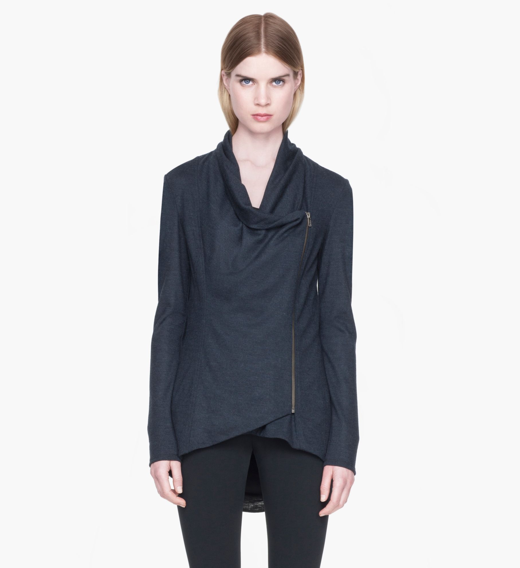 SONAR WOOL COLLARED CARDIGAN