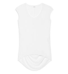 THREADBARE BACK COWL TEE