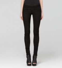EMBOSSED STRETCH LEATHER LEGGING