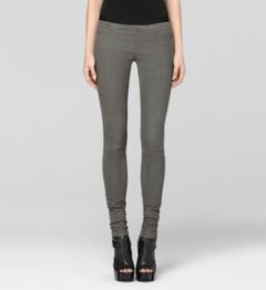 EMBOSSED STRETCH LEATHER LEGGING
