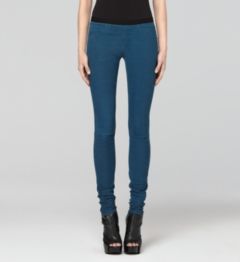 EMBOSSED STRETCH LEATHER LEGGING