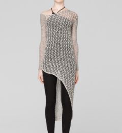 COMBO TAPE LONG SWEATER