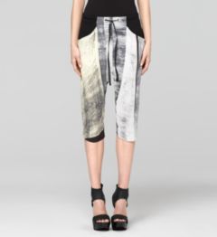 PARALLEL PRINT CROPPED PANT