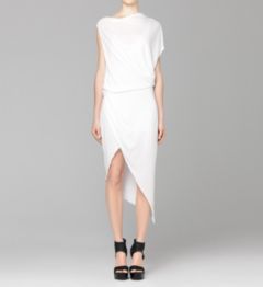 FEATHER JERSEY DRESS