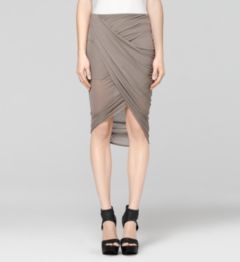 SLACK JERSEY WRAP SKIRT
