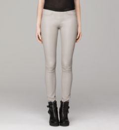 STRETCH PLONGE LEATHER PANT