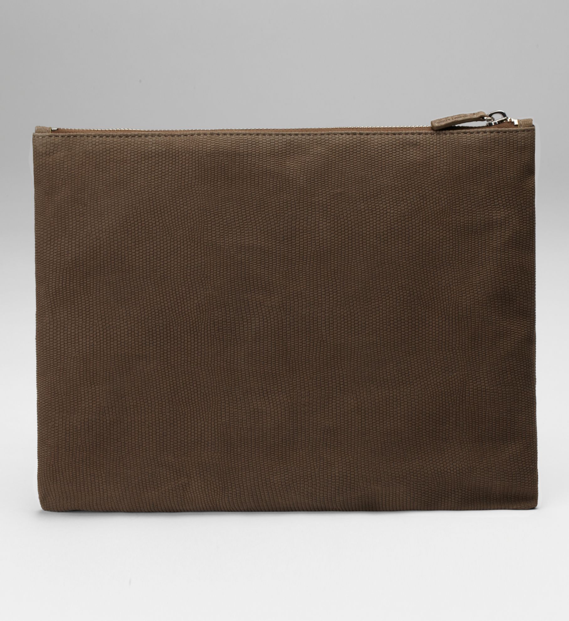 LEATHER POUCH WITH ANDREA LONGACRE-WHITE PRINT
