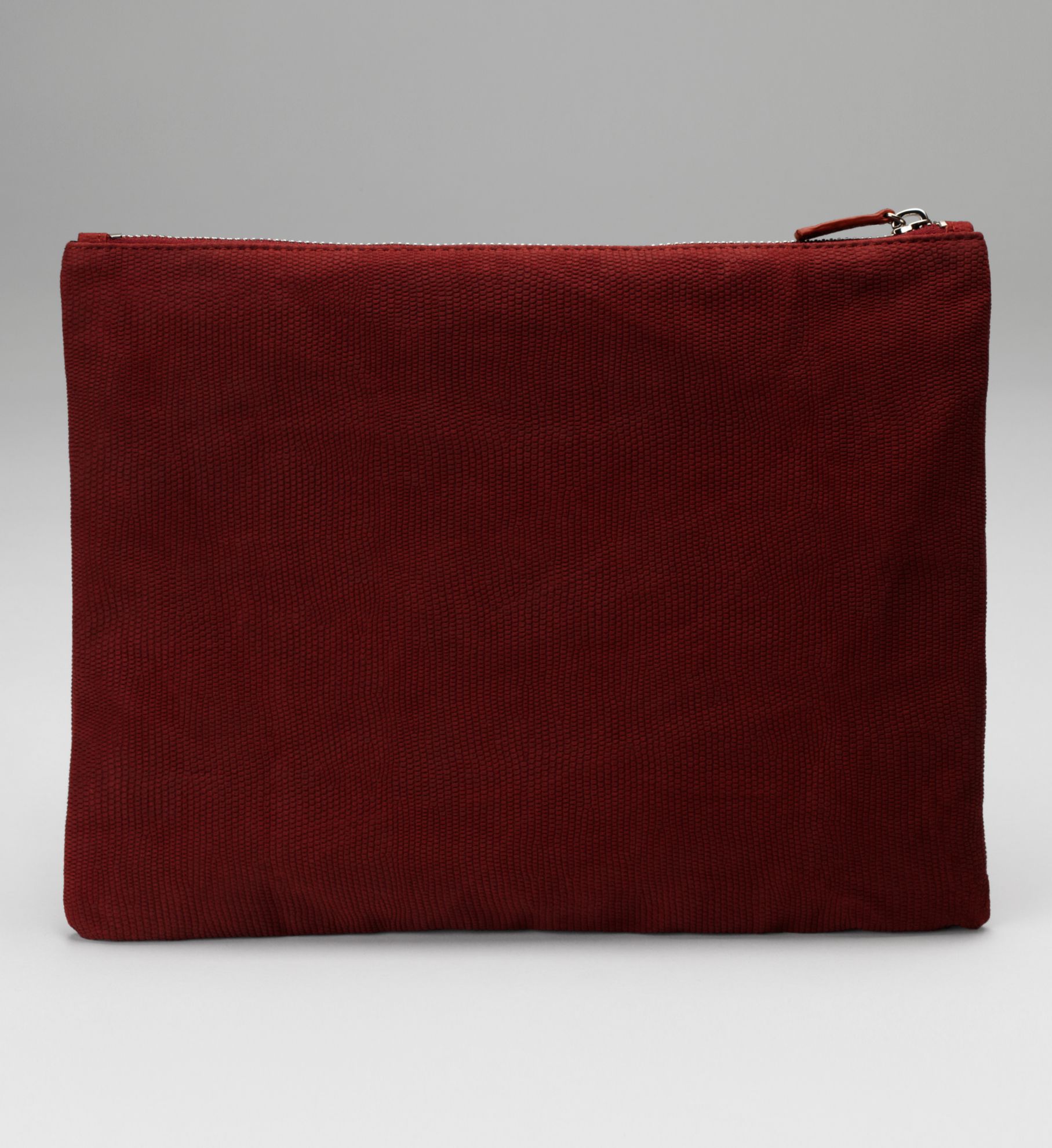 LEATHER POUCH WITH ANDREA LONGACRE-WHITE PRINT