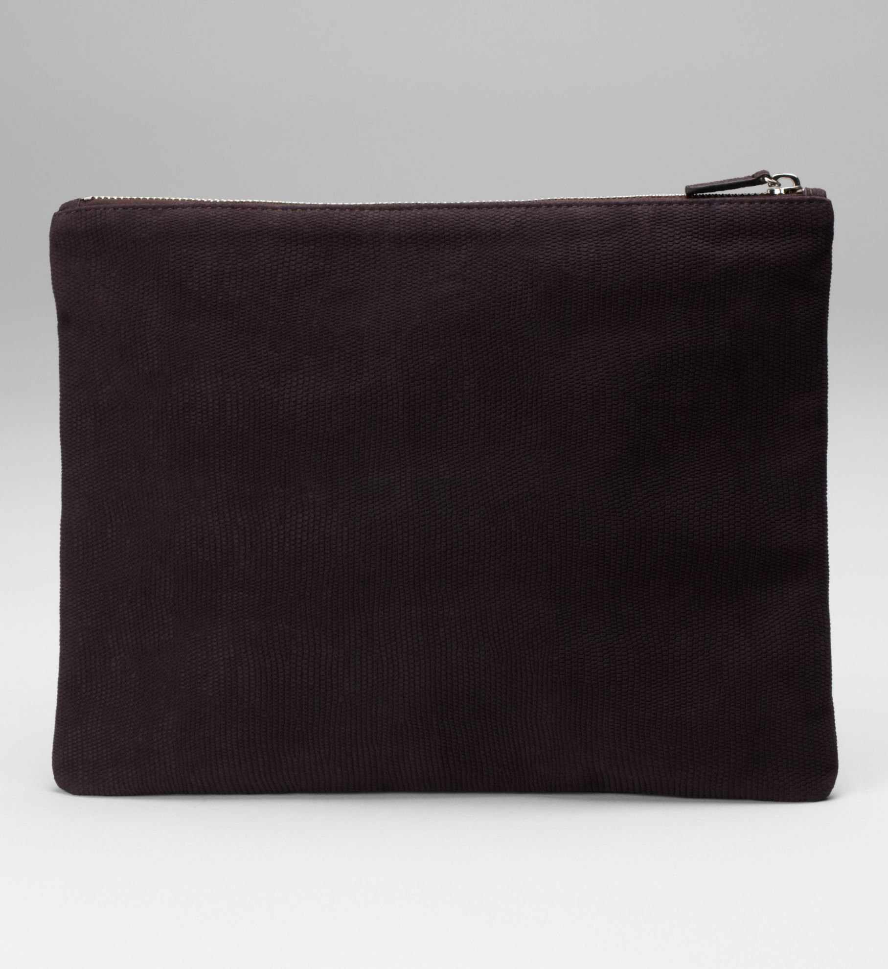 LEATHER POUCH WITH ANDREA LONGACRE-WHITE PRINT