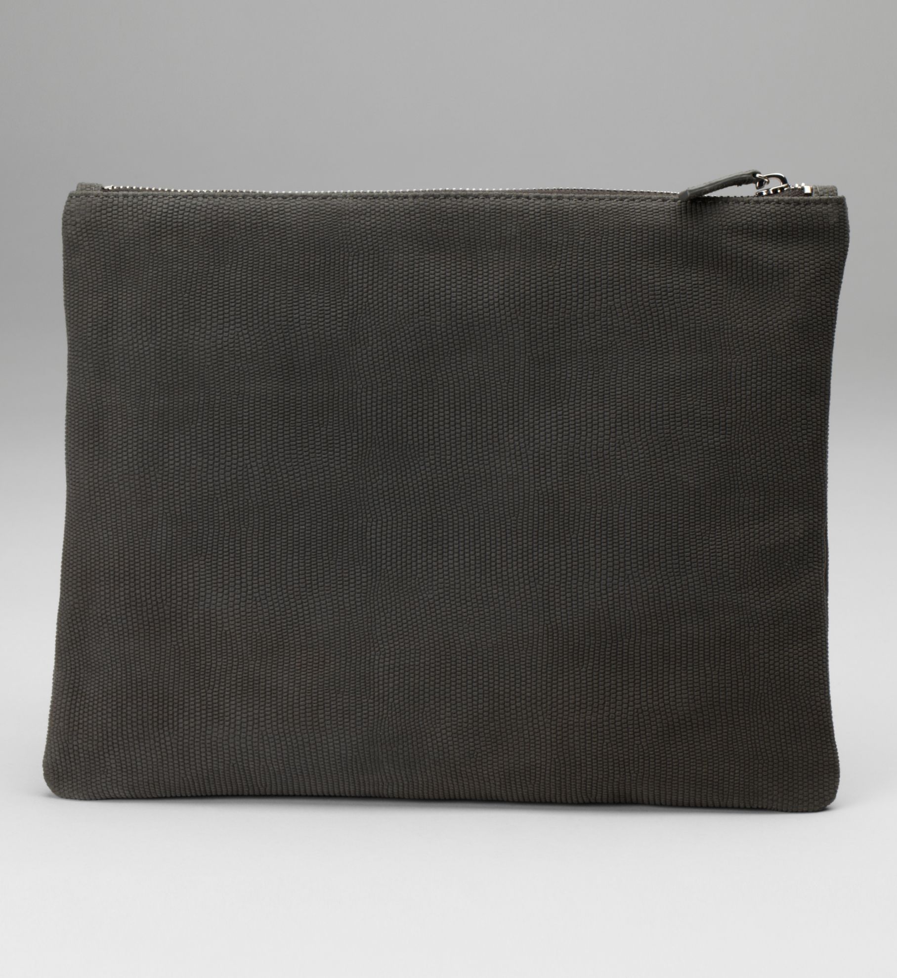 LEATHER POUCH WITH ANDREA LONGACRE-WHITE PRINT