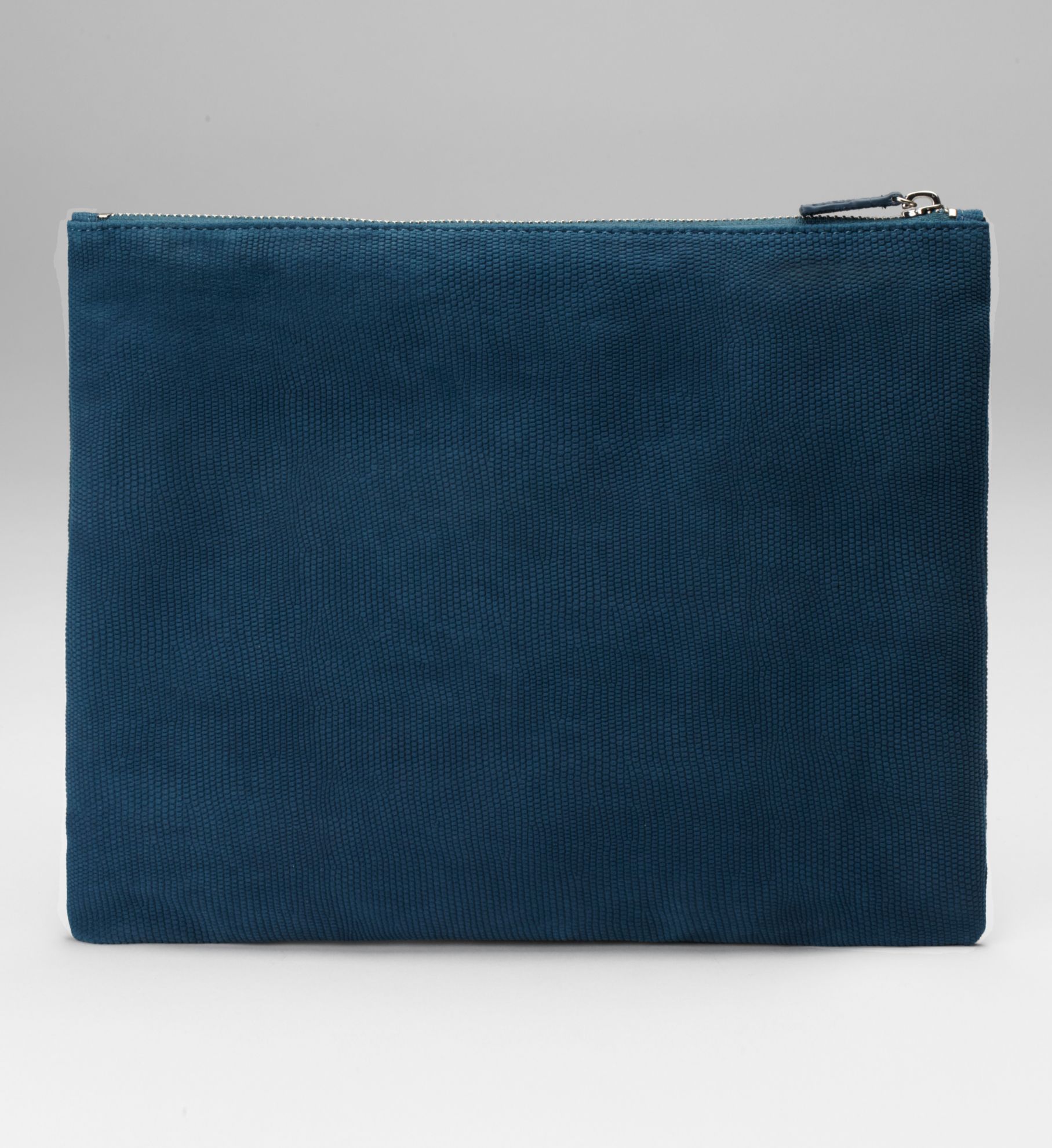 LEATHER POUCH WITH ANDREA LONGACRE-WHITE PRINT