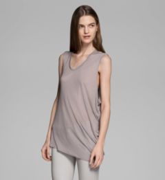 POLISHED SLUB JERSEY SLEEVELESS TOP