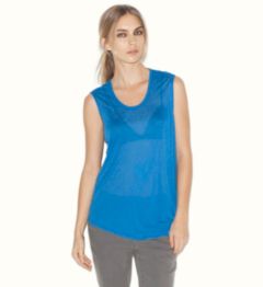 POLISHED SLUB JERSEY SLEEVELESS TOP