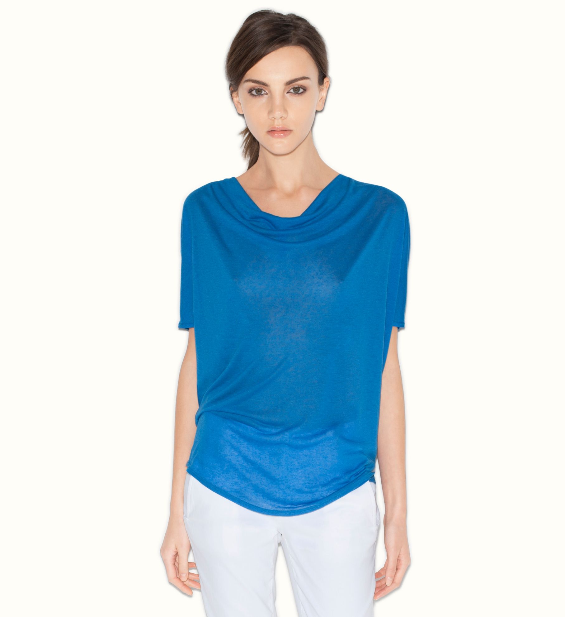 POLISHED SLUB JERSEY TOP