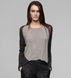 TRANSPARENT MELANGE SWEATER