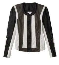 PAX LEATHER COLOR BLOCKED JACKET