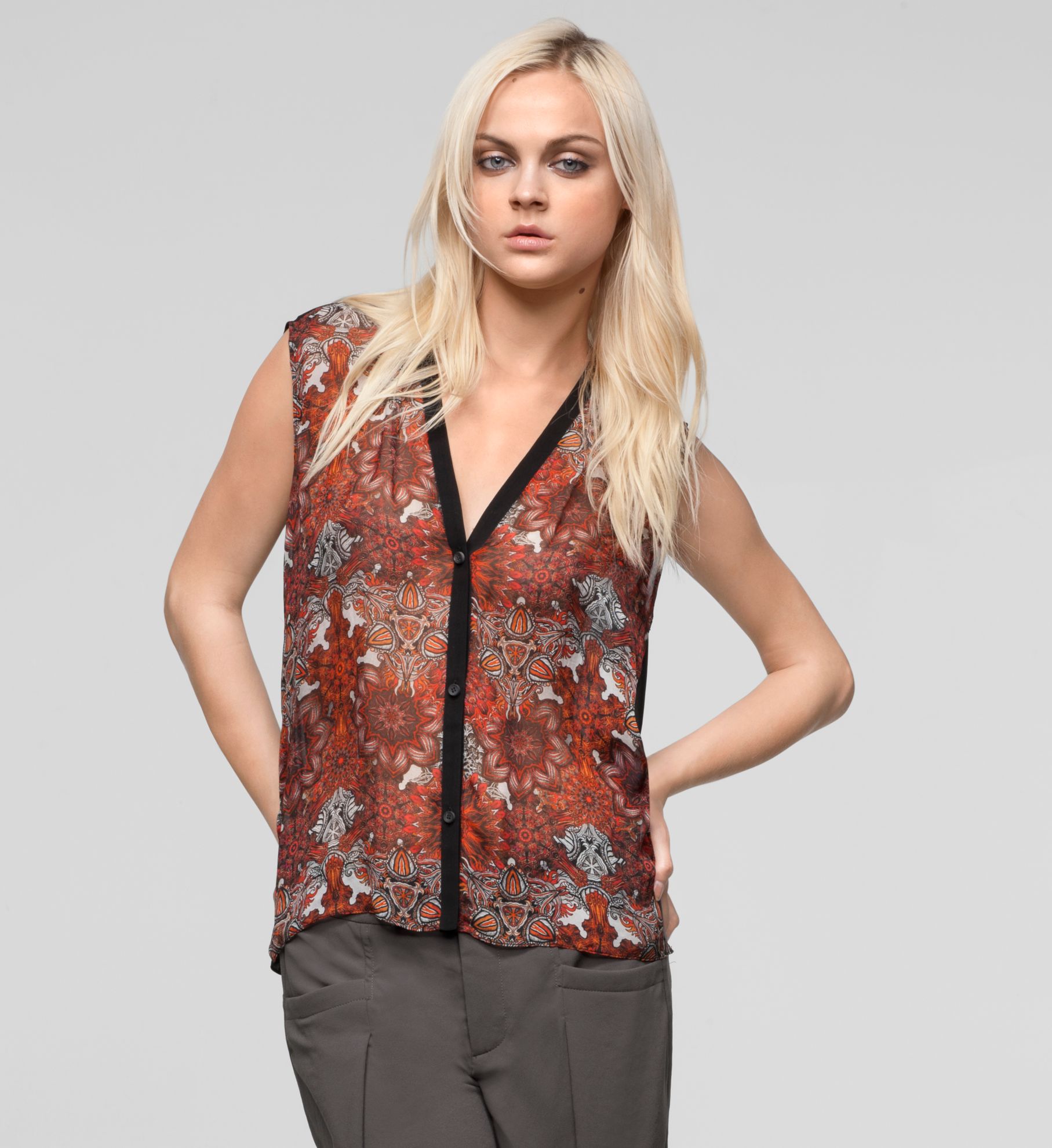 MANDALA VISCOSE PRINT TOP