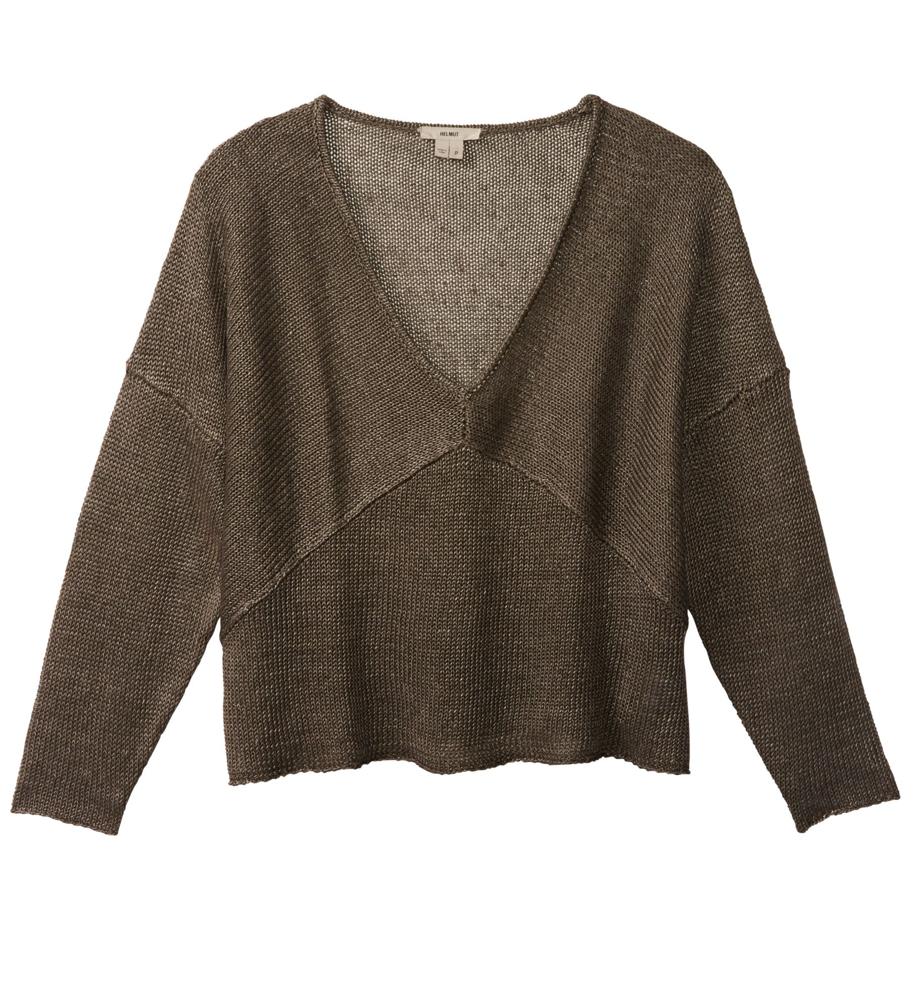 TUCKED LINEN SWEATER