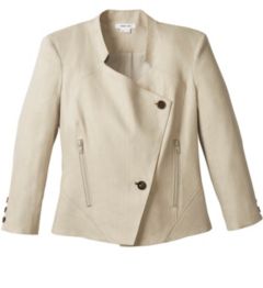 GLOSSY LINEN TWILL BLAZER