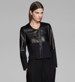 MOTION LEATHER COMBO JACKET