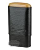 ANDRE GARCIA 4 FINGER BLACK LEATHER LIZARD HORN TOP CASE