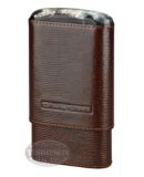 ANDRE GARCIA 4 FINGER BROWN LEATHER LIZARD HORN TOP CASE