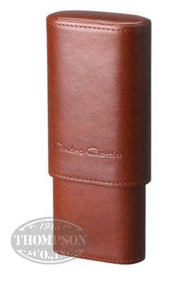 ANDRE GARCIA 3 FINGER BROWN LEATHER CASE