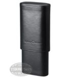 ANDRE GARCIA 3 FINGER SMOOTH BLACK LEATHER CASE