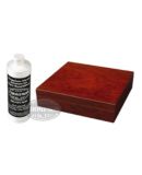 CHERRYWOOD HUMIDOR WITH 16OZ SOLUTION