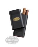 3 FINGER BLACK TELESCOPING CIGAR CASE