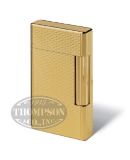 DAVIDOFF PRESTIGE DUAL TORCH LIGHTER GRAIN OF BARLEY DESIGN GOLD