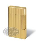 DAVIDOFF PRESTIGE DUAL TORCH LIGHTER LINES & STRIPES GOLD