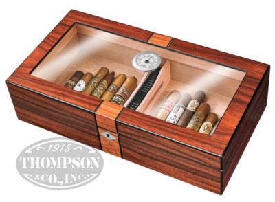 Two Tone Glass Top Humidor