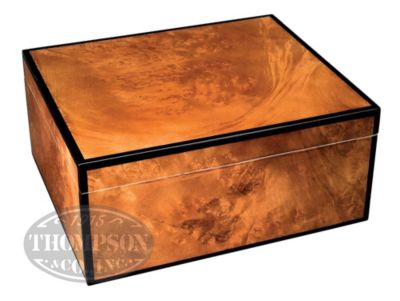 Merger High Lacquer Burl 30 Count Humidor