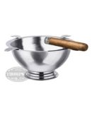 STINKY CIGAR ORIGINAL STAINLESS STEEL ASHTRAY WITH 4 STIRRUPS