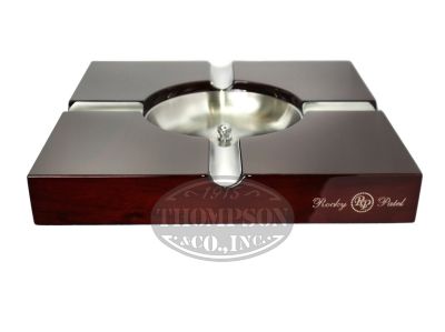 SQUARE HIGH GLOSS WALNUT ASHTRAY