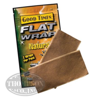 GOOD TIMES FLAT WRAPS NATURAL LEAF NATURAL