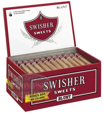 Swisher Sweets Blunts cigars are a mild, sweet cigar produced with a 