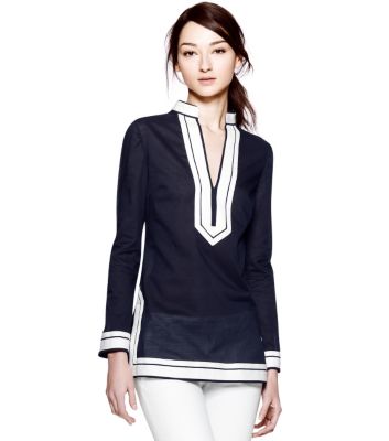 Med Navy Tory Burch Tory Tunic  