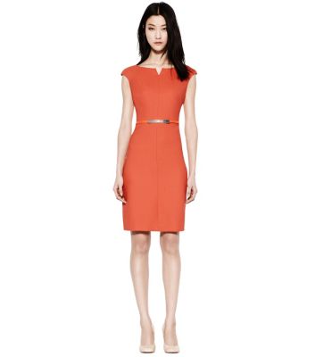 Poppy Red Tory Burch Walsh Dress  