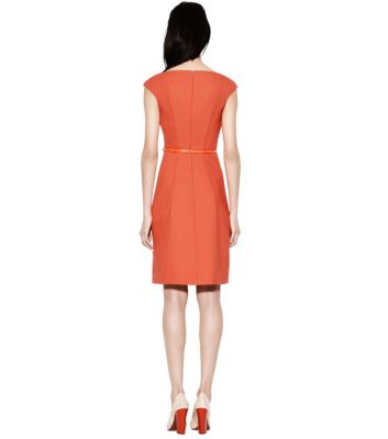 Poppy Red Tory Burch Walsh Dress 