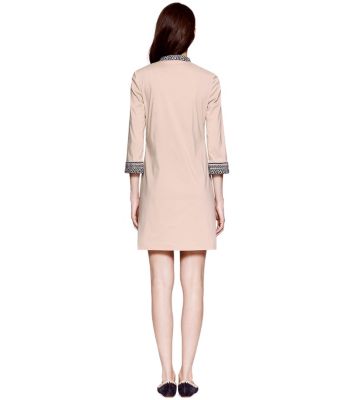 French Khaki Tory Burch Tory Mini Dress 