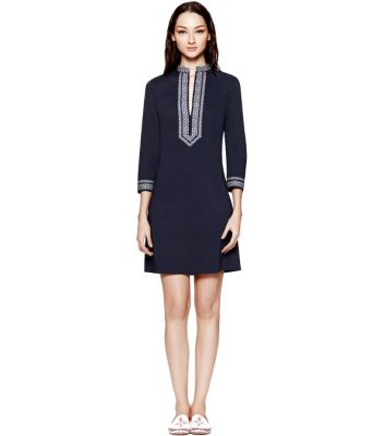 Med Navy Tory Burch Tory Mini Dress  