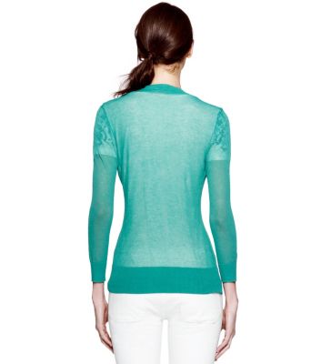 Tory Burch Shrunken Simone Cardigan 