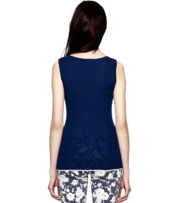 Tory Burch Cashmere Vella Sleeveless Sweater 