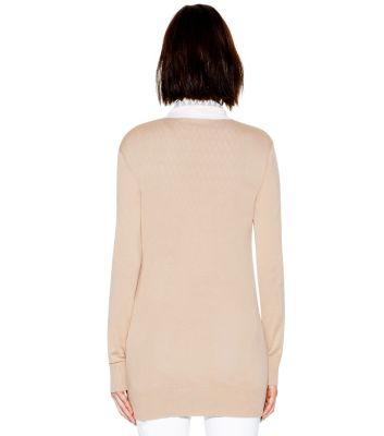 Tory Burch Cotton Boyfriend Simone Cardigan 