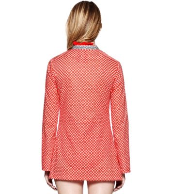 Poppy Red Denley  Tory Burch Talli Tunic 