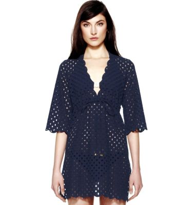 Tory Navy Tory Burch Luna Tunic  