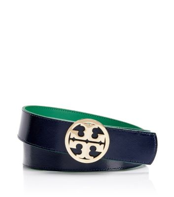 Tory Burch 1.5" Tory Reversible Logo Belt 